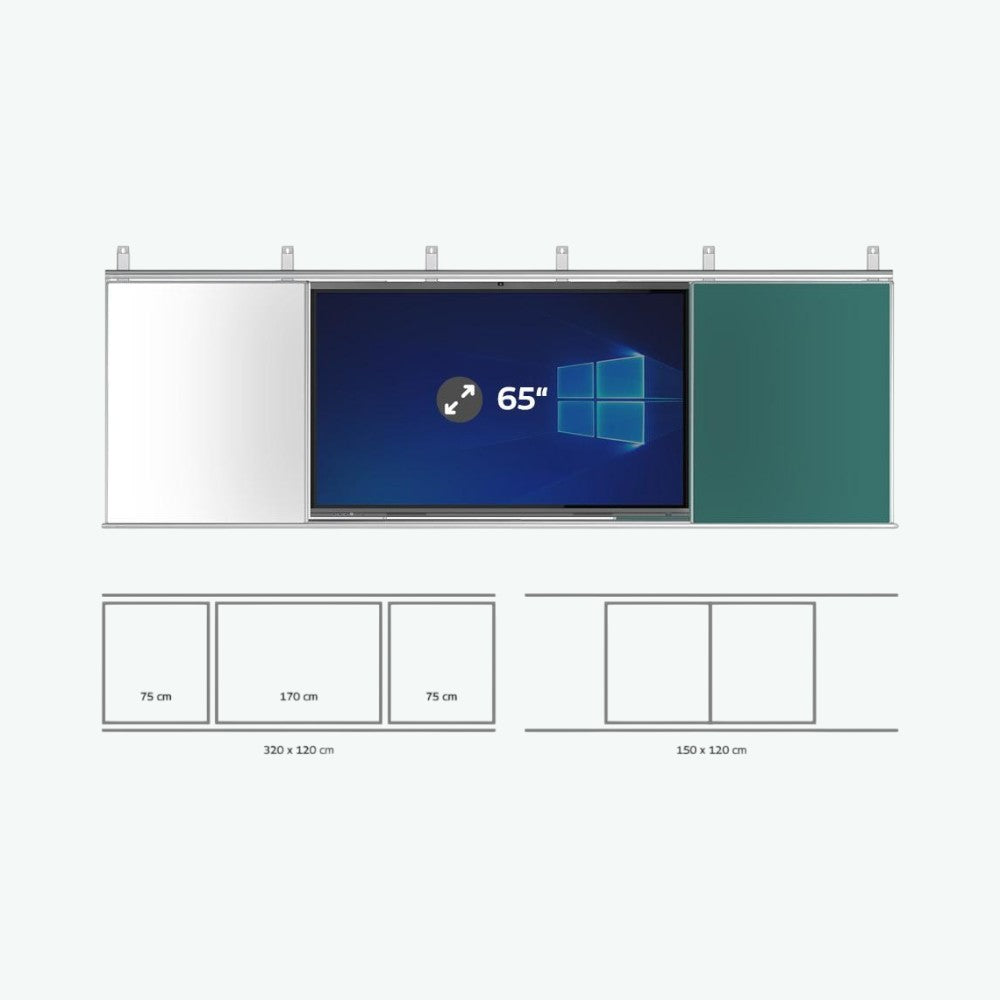 EliteTouch SZÁRNYAK 65” / VÍZSZINTES